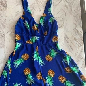 Pineapple V-Neck Romper